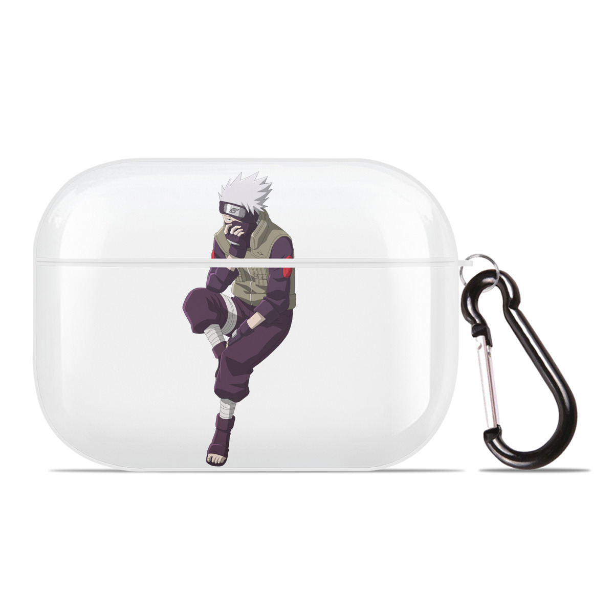 （画像用） NARUTO -ナルト- はたけ カカシ Hatake Kakashi 【AirPods Pro用】ハードシェル保護ケース 耐衝撃・防指紋・カラビナ付き商品仕様