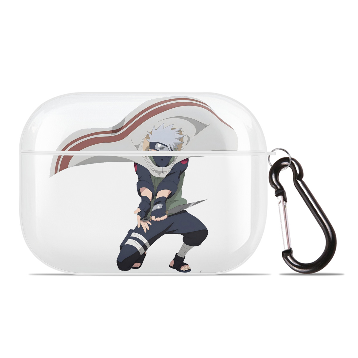 （画像用） NARUTO -ナルト- はたけ カカシ Hatake Kakashi 【AirPods Pro用】ハードシェル保護ケース 耐衝撃・防指紋・カラビナ付き商品仕様