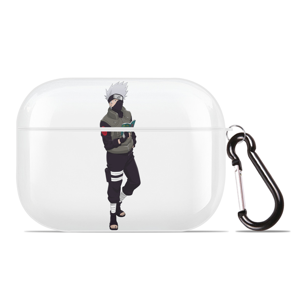 （画像用） NARUTO -ナルト- はたけ カカシ Hatake Kakashi 【AirPods Pro用】ハードシェル保護ケース 耐衝撃・防指紋・カラビナ付き商品仕様