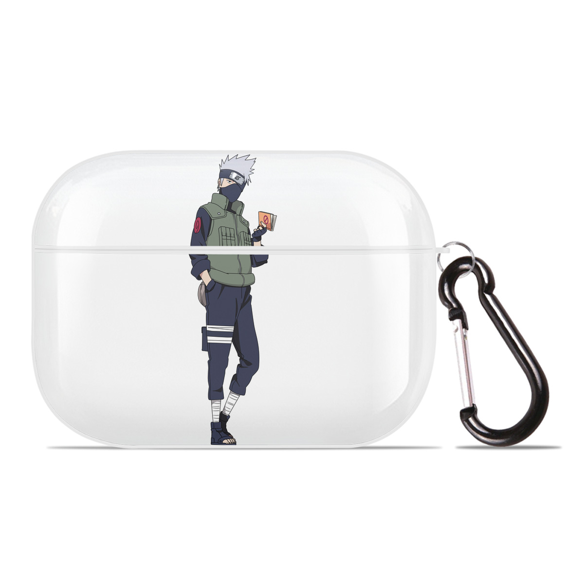 （画像用） NARUTO -ナルト- はたけ カカシ Hatake Kakashi 【AirPods Pro用】ハードシェル保護ケース 耐衝撃・防指紋・カラビナ付き商品仕様