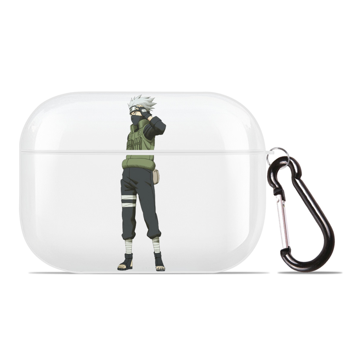 （画像用） NARUTO -ナルト- はたけ カカシ Hatake Kakashi 【AirPods Pro用】ハードシェル保護ケース 耐衝撃・防指紋・カラビナ付き商品仕様