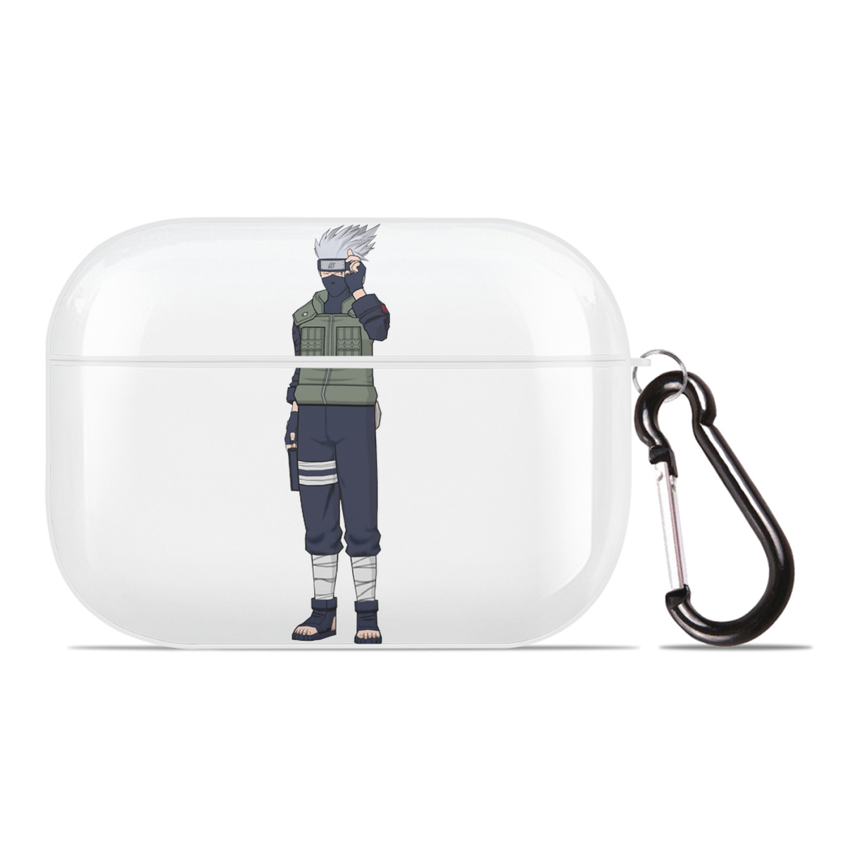 （画像用） NARUTO -ナルト- はたけ カカシ Hatake Kakashi 【AirPods Pro用】ハードシェル保護ケース 耐衝撃・防指紋・カラビナ付き商品仕様
