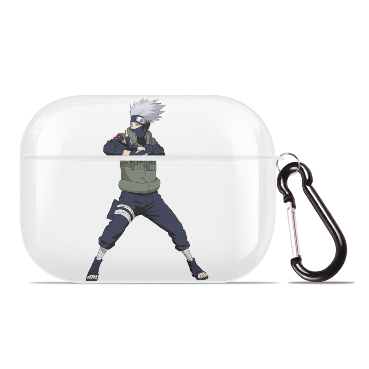 （画像用） NARUTO -ナルト- はたけ カカシ Hatake Kakashi 【AirPods Pro用】ハードシェル保護ケース 耐衝撃・防指紋・カラビナ付き商品仕様