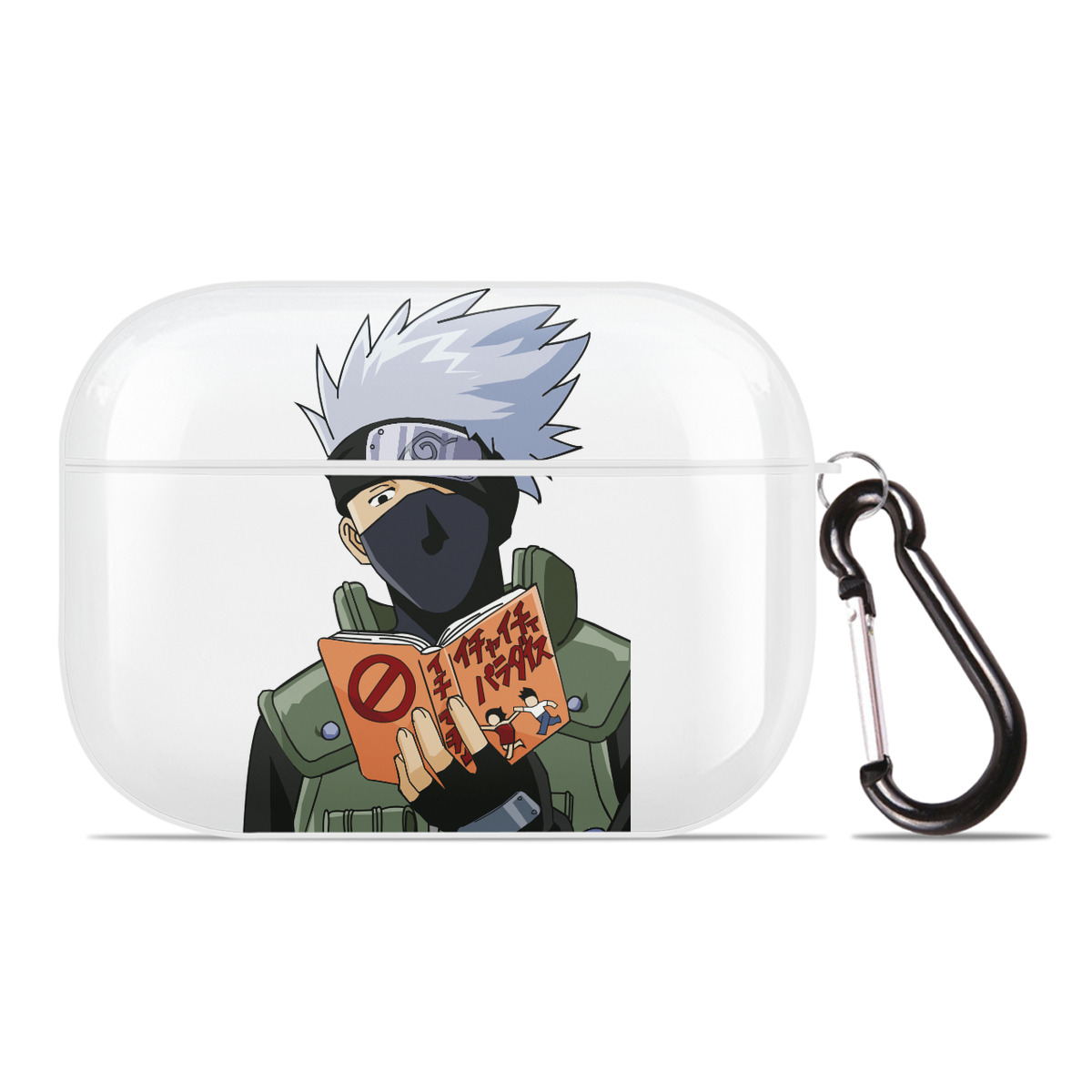 （画像用） NARUTO -ナルト- はたけ カカシ Hatake Kakashi 【AirPods Pro用】ハードシェル保護ケース 耐衝撃・防指紋・カラビナ付き商品仕様