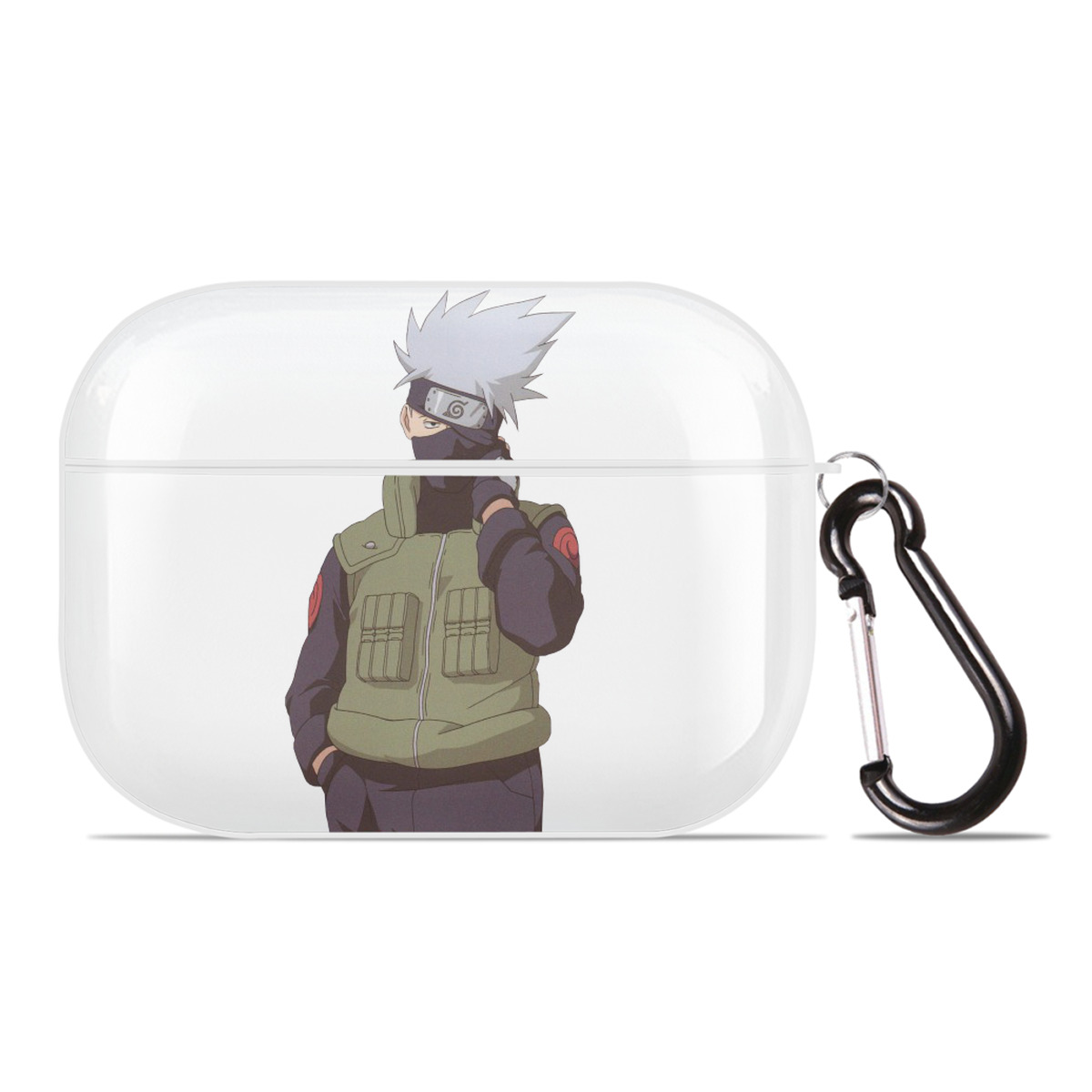 （画像用） NARUTO -ナルト- はたけ カカシ Hatake Kakashi 【AirPods Pro用】ハードシェル保護ケース 耐衝撃・防指紋・カラビナ付き商品仕様