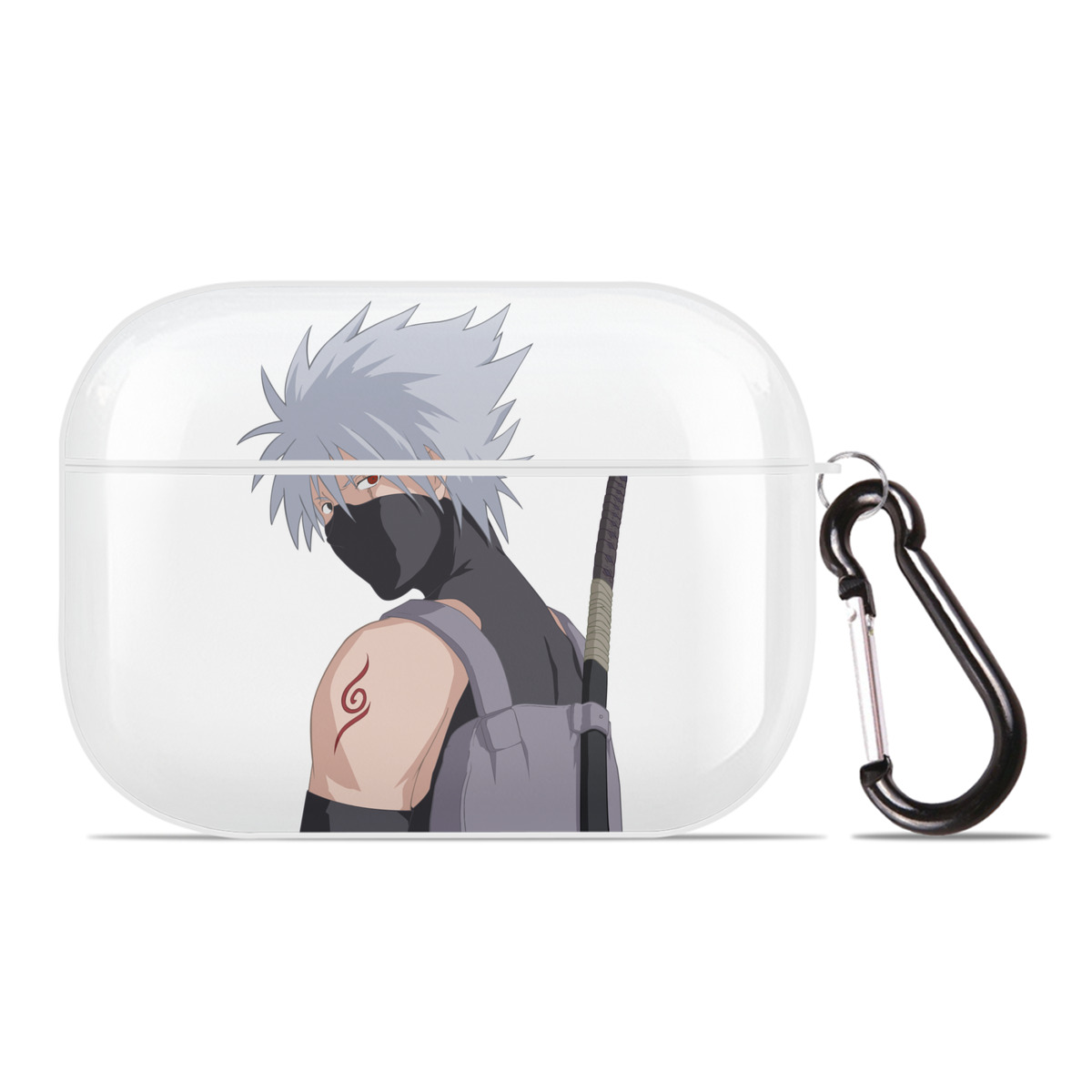 （画像用） NARUTO -ナルト- はたけ カカシ Hatake Kakashi 【AirPods Pro用】ハードシェル保護ケース 耐衝撃・防指紋・カラビナ付き商品仕様