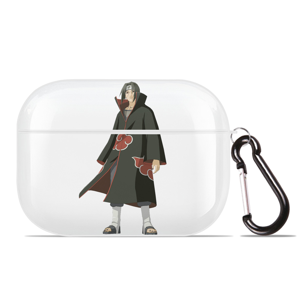 （画像用） NARUTO -ナルト- うちは イタチ Uchiha Itachi 【AirPods Pro用】ハードシェル保護ケース 耐衝撃・防指紋・カラビナ付き商品仕様