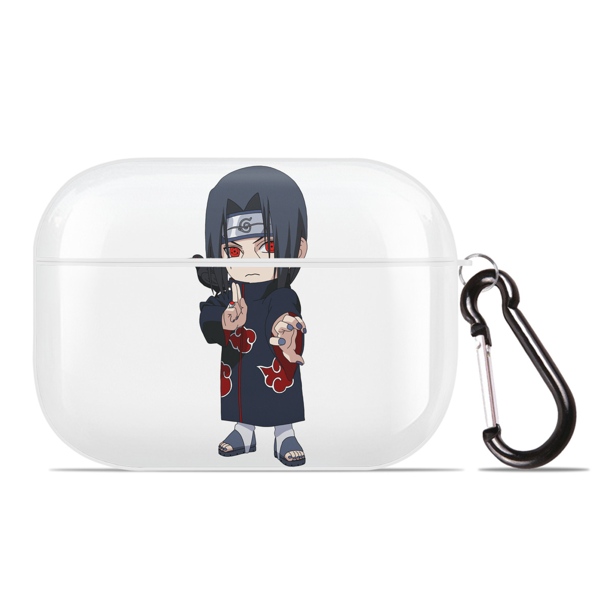 （画像用） NARUTO -ナルト- うちは イタチ Uchiha Itachi 【AirPods Pro用】ハードシェル保護ケース 耐衝撃・防指紋・カラビナ付き商品仕様