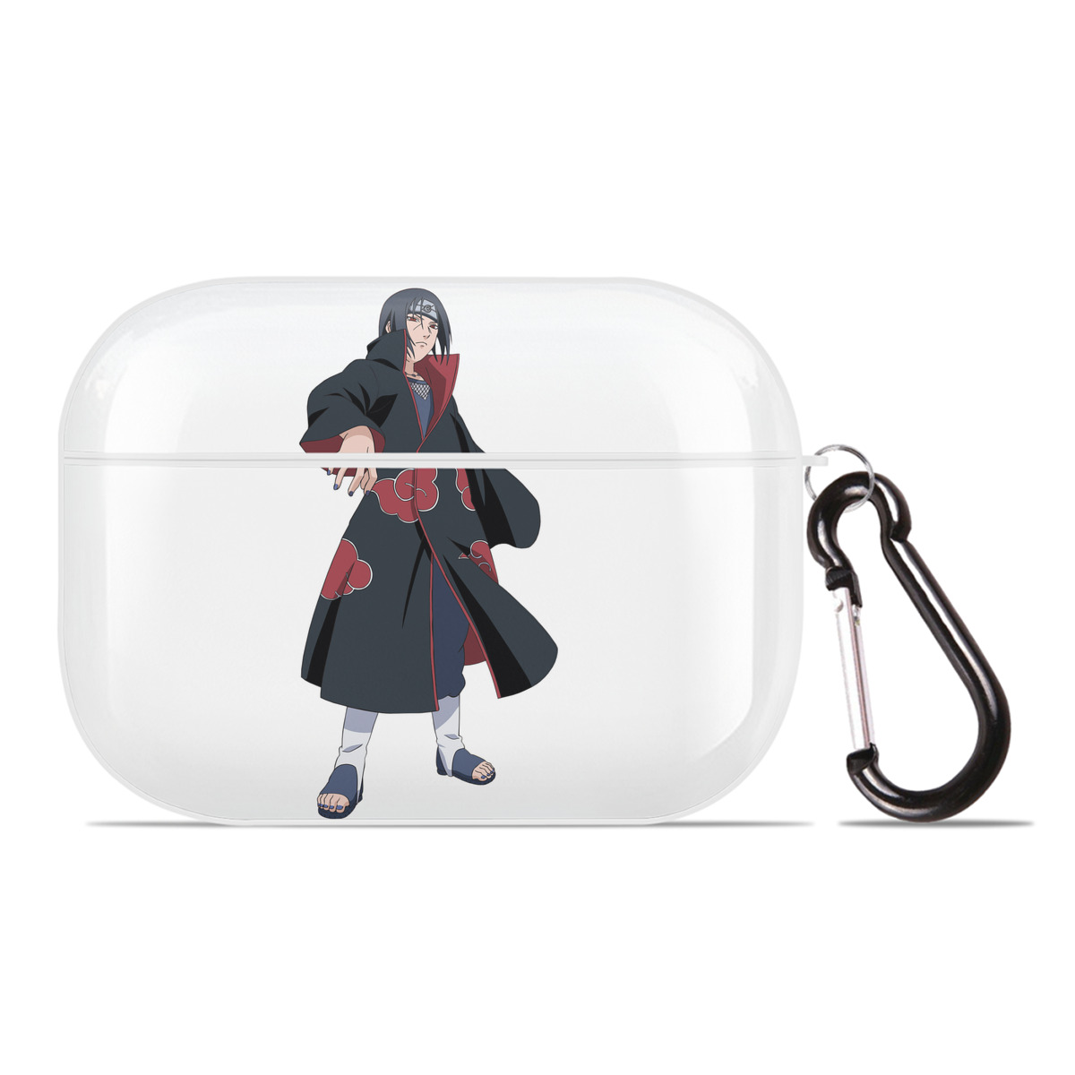 （画像用） NARUTO -ナルト- うちは イタチ Uchiha Itachi 【AirPods Pro用】ハードシェル保護ケース 耐衝撃・防指紋・カラビナ付き商品仕様