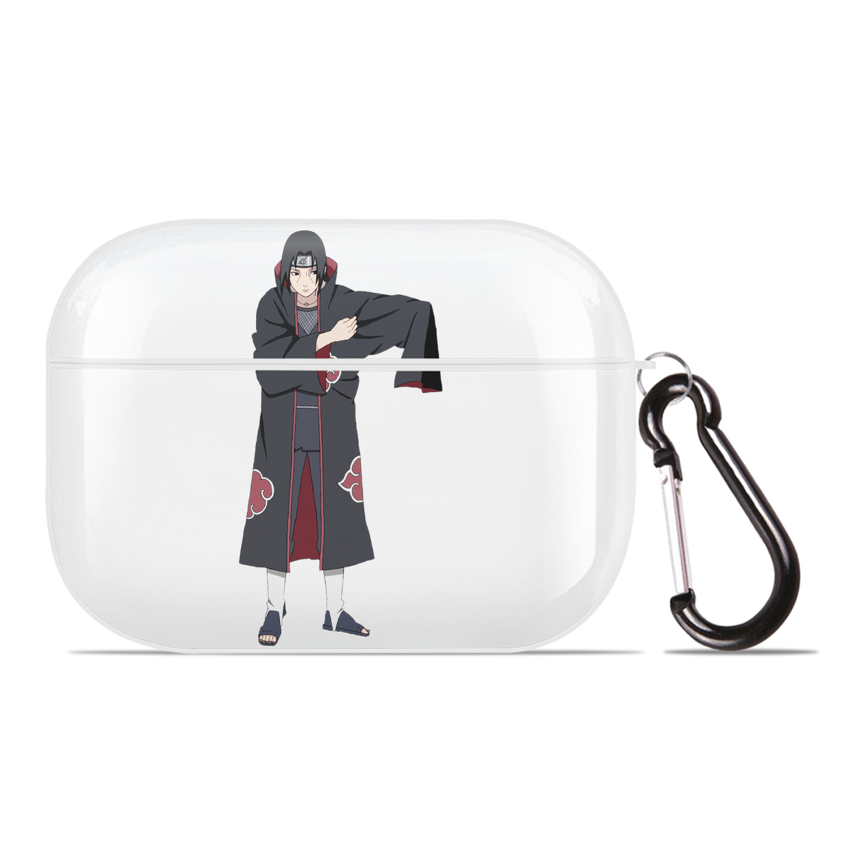 （画像用） NARUTO -ナルト- うちは イタチ Uchiha Itachi 【AirPods Pro用】ハードシェル保護ケース 耐衝撃・防指紋・カラビナ付き商品仕様