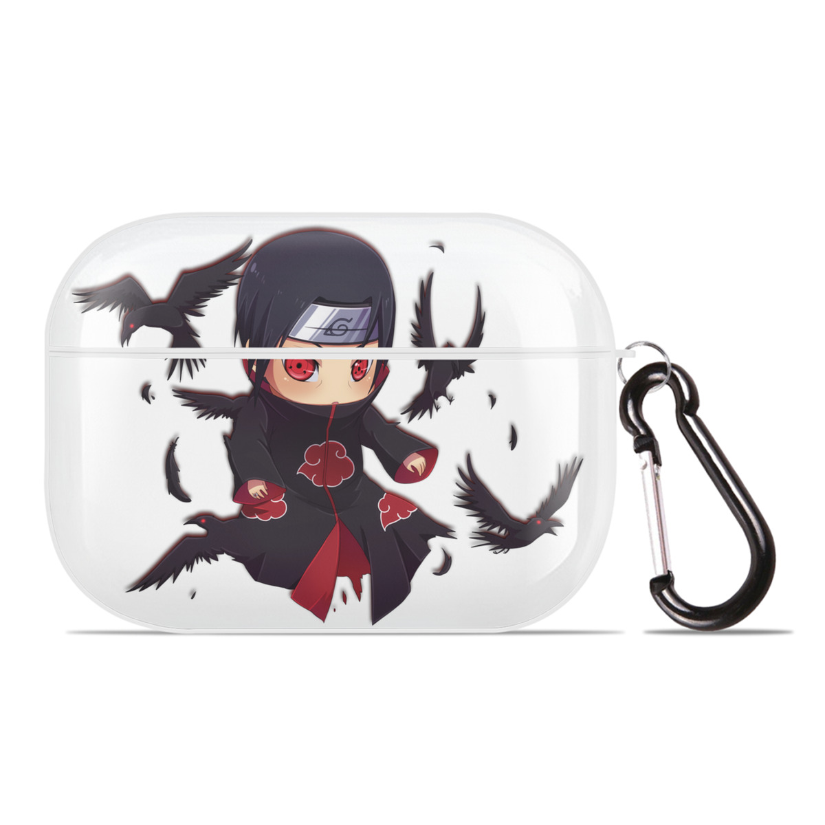 （画像用） NARUTO -ナルト- うちは イタチ Uchiha Itachi 【AirPods Pro用】ハードシェル保護ケース 耐衝撃・防指紋・カラビナ付き商品仕様