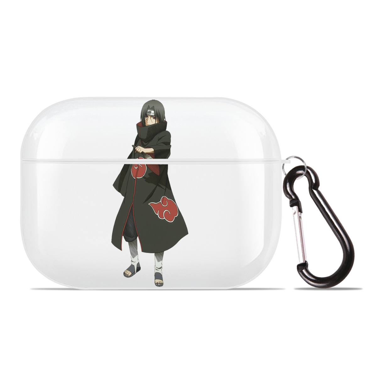 （画像用） NARUTO -ナルト- うちは イタチ Uchiha Itachi 【AirPods Pro用】ハードシェル保護ケース 耐衝撃・防指紋・カラビナ付き商品仕様
