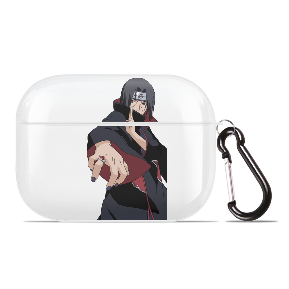 （画像用） NARUTO -ナルト- うちは イタチ Uchiha Itachi 【AirPods Pro用】ハードシェル保護ケース 耐衝撃・防指紋・カラビナ付き商品仕様