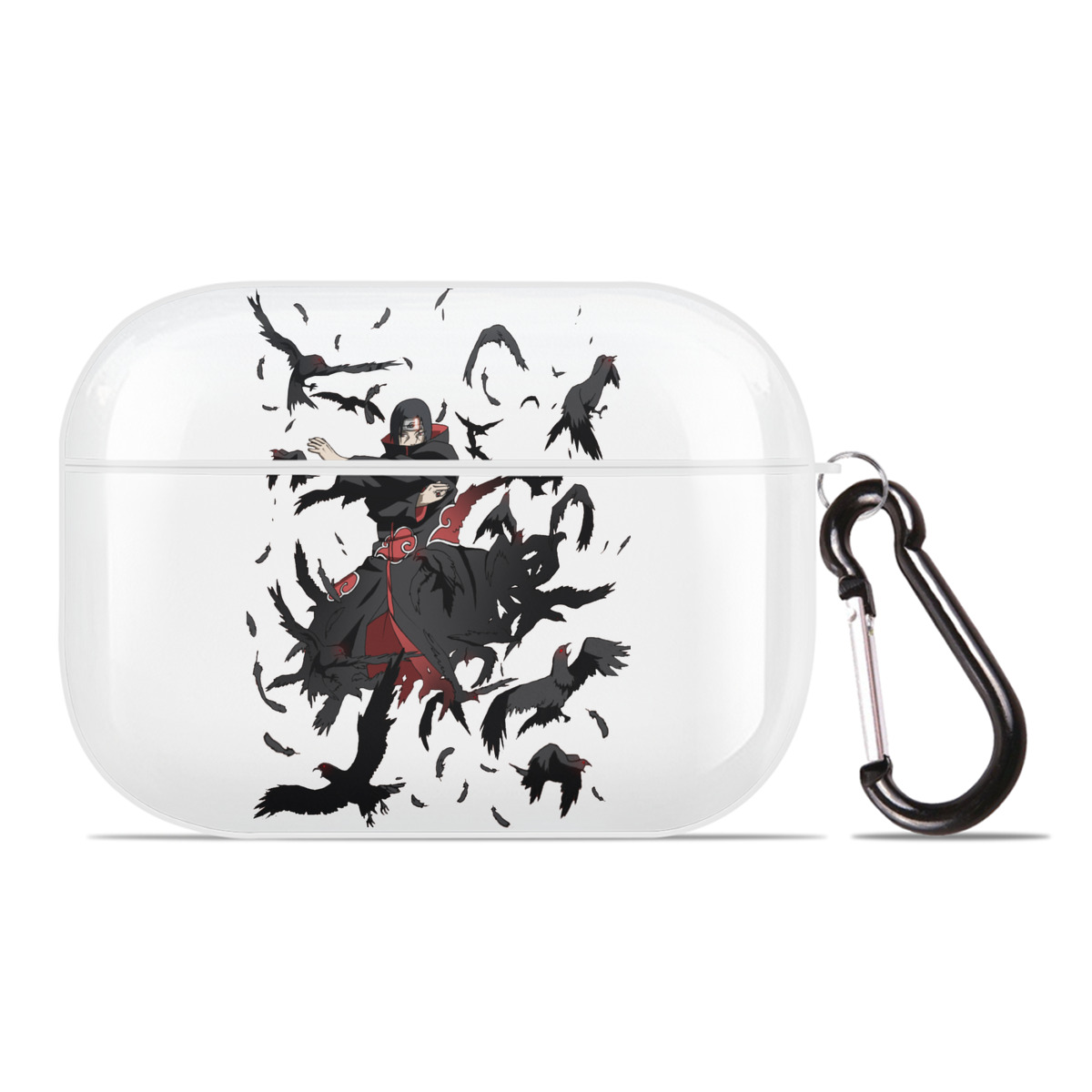 （画像用） NARUTO -ナルト- うちは イタチ Uchiha Itachi 【AirPods Pro用】ハードシェル保護ケース 耐衝撃・防指紋・カラビナ付き商品仕様
