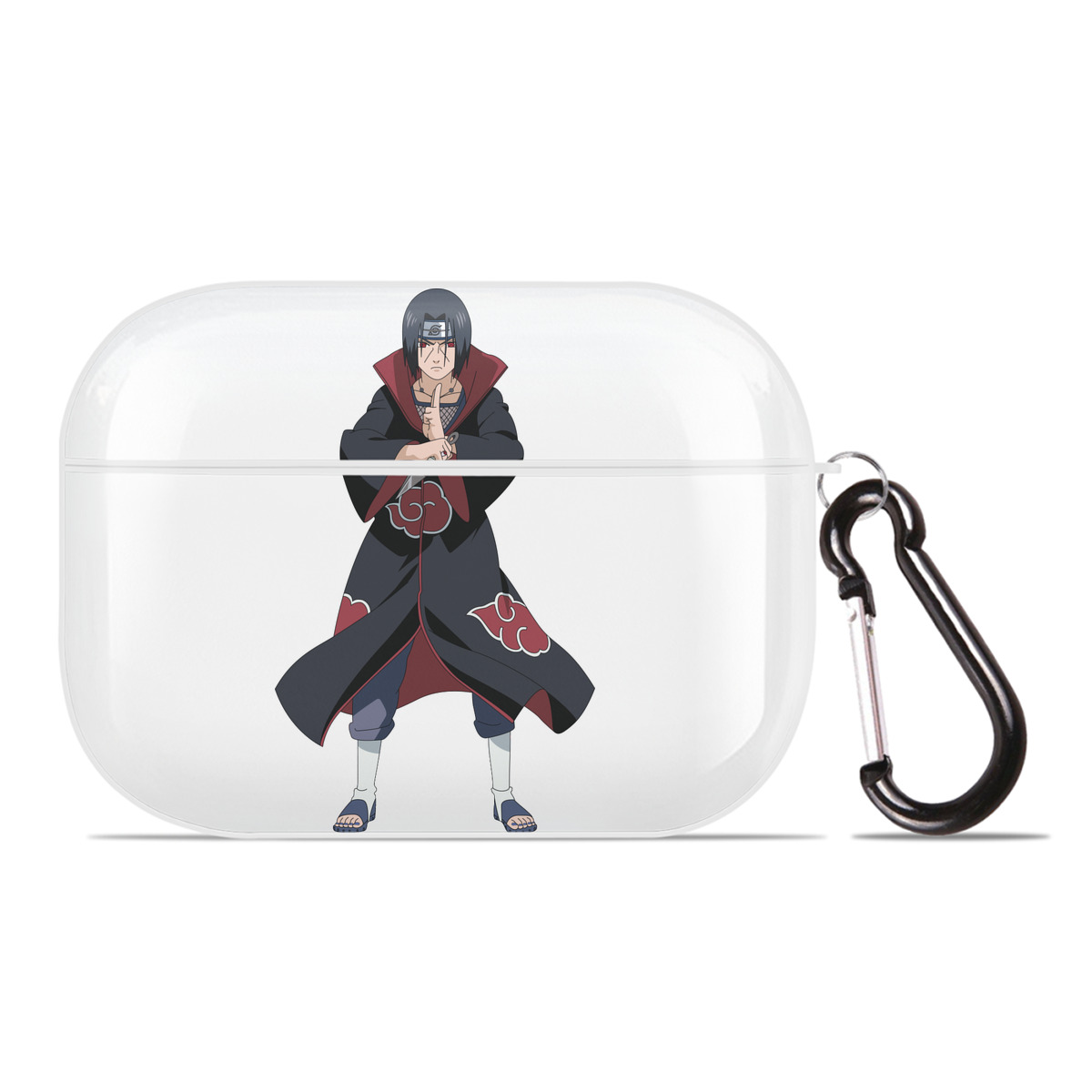 （画像用） NARUTO -ナルト- うちは イタチ Uchiha Itachi 【AirPods Pro用】ハードシェル保護ケース 耐衝撃・防指紋・カラビナ付き商品仕様