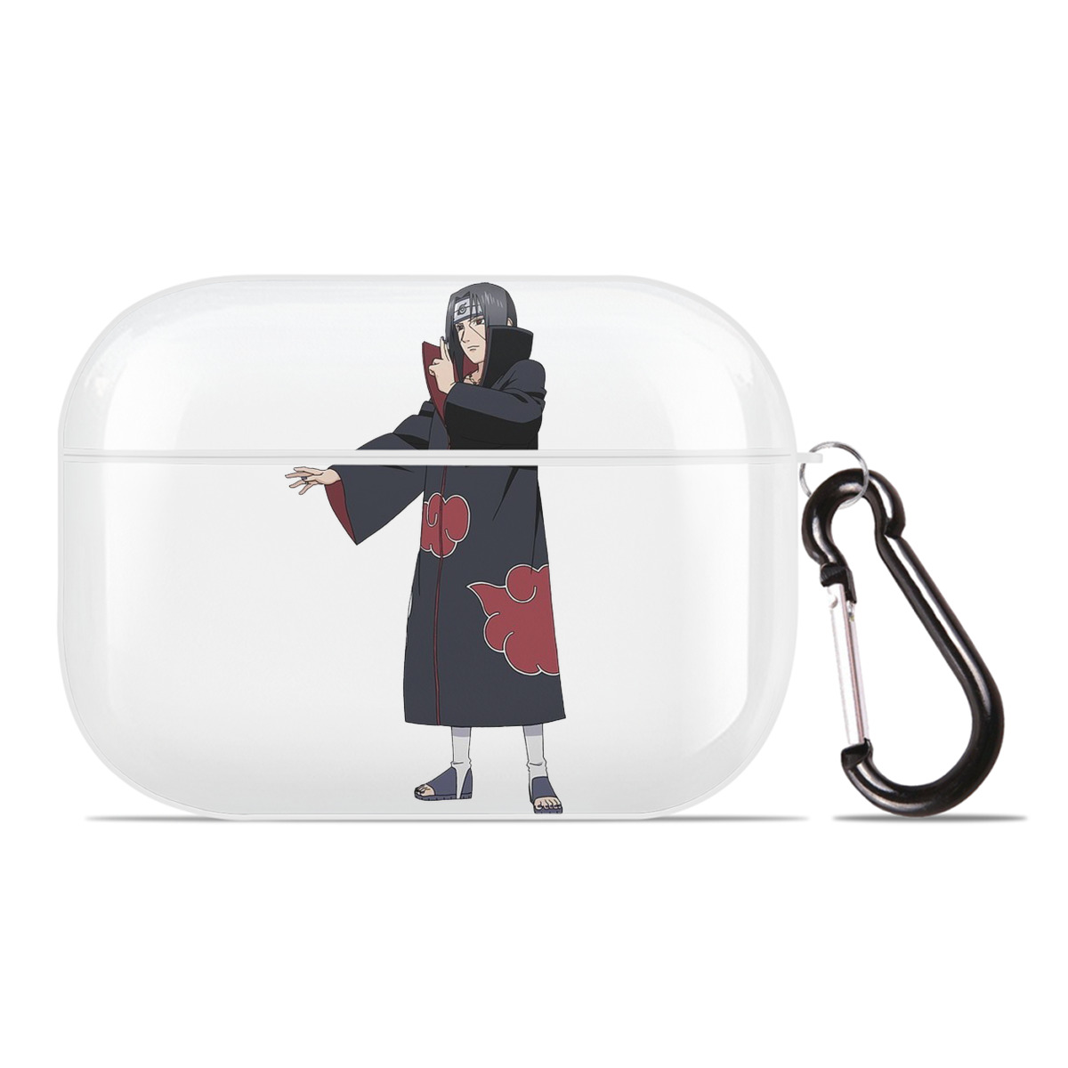 （画像用） NARUTO -ナルト- うちは イタチ Uchiha Itachi 【AirPods Pro用】ハードシェル保護ケース 耐衝撃・防指紋・カラビナ付き商品仕様