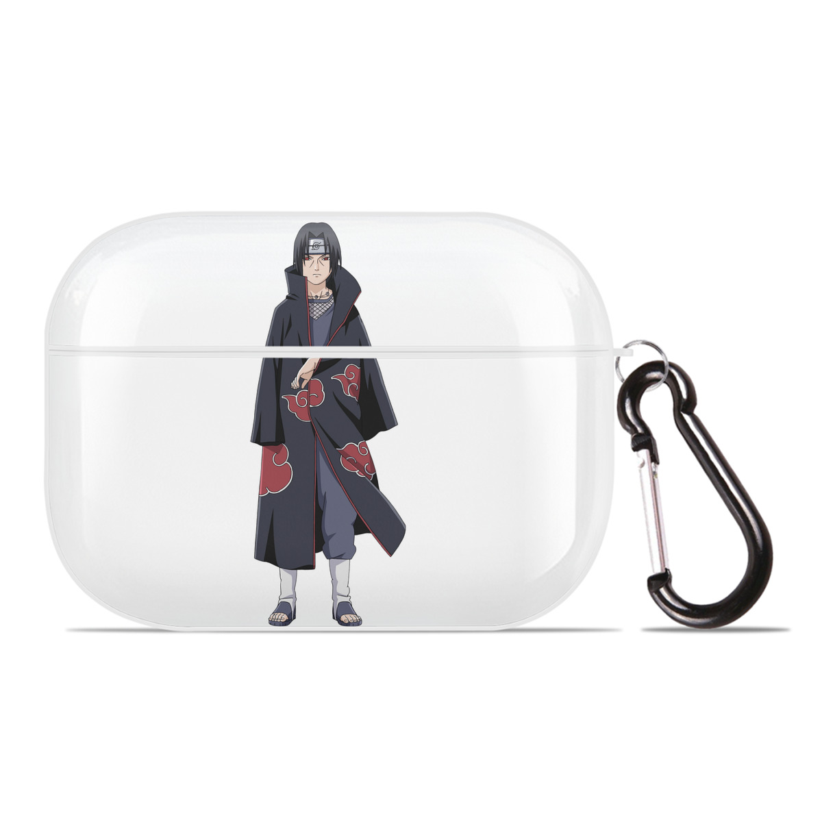 （画像用） NARUTO -ナルト- うちは イタチ Uchiha Itachi 【AirPods Pro用】ハードシェル保護ケース 耐衝撃・防指紋・カラビナ付き商品仕様