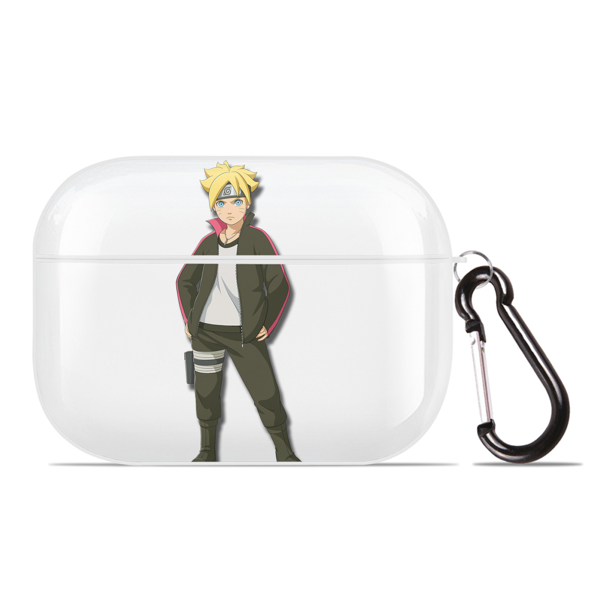 （画像用） NARUTO -ナルト- うずまき ボルト Uzumaki Boruto 【AirPods Pro用】ハードシェル保護ケース 耐衝撃・防指紋・カラビナ付き商品仕様