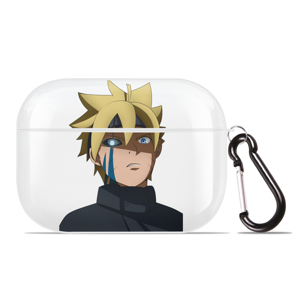 （画像用） NARUTO -ナルト- うずまき ボルト Uzumaki Boruto 【AirPods Pro用】ハードシェル保護ケース 耐衝撃・防指紋・カラビナ付き商品仕様