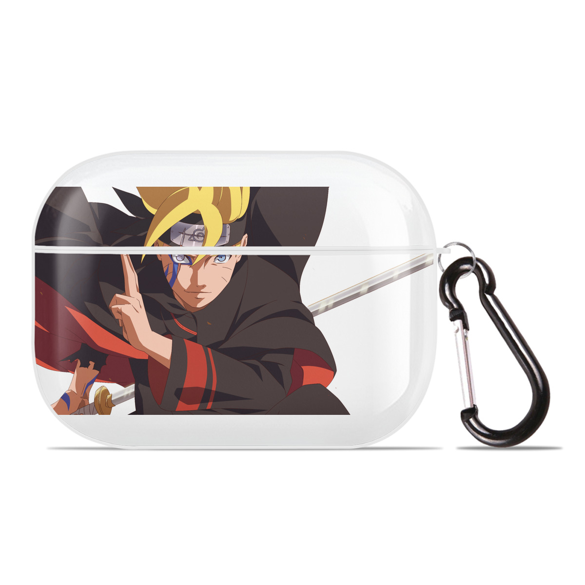 （画像用） NARUTO -ナルト- うずまき ボルト Uzumaki Boruto 【AirPods Pro用】ハードシェル保護ケース 耐衝撃・防指紋・カラビナ付き商品仕様
