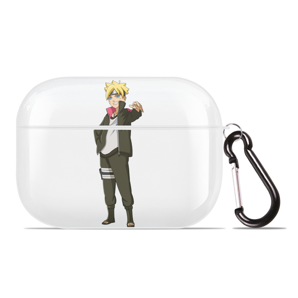（画像用） NARUTO -ナルト- うずまき ボルト Uzumaki Boruto 【AirPods Pro用】ハードシェル保護ケース 耐衝撃・防指紋・カラビナ付き商品仕様