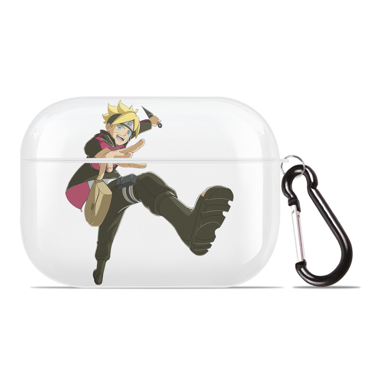 （画像用） NARUTO -ナルト- うずまき ボルト Uzumaki Boruto 【AirPods Pro用】ハードシェル保護ケース 耐衝撃・防指紋・カラビナ付き商品仕様