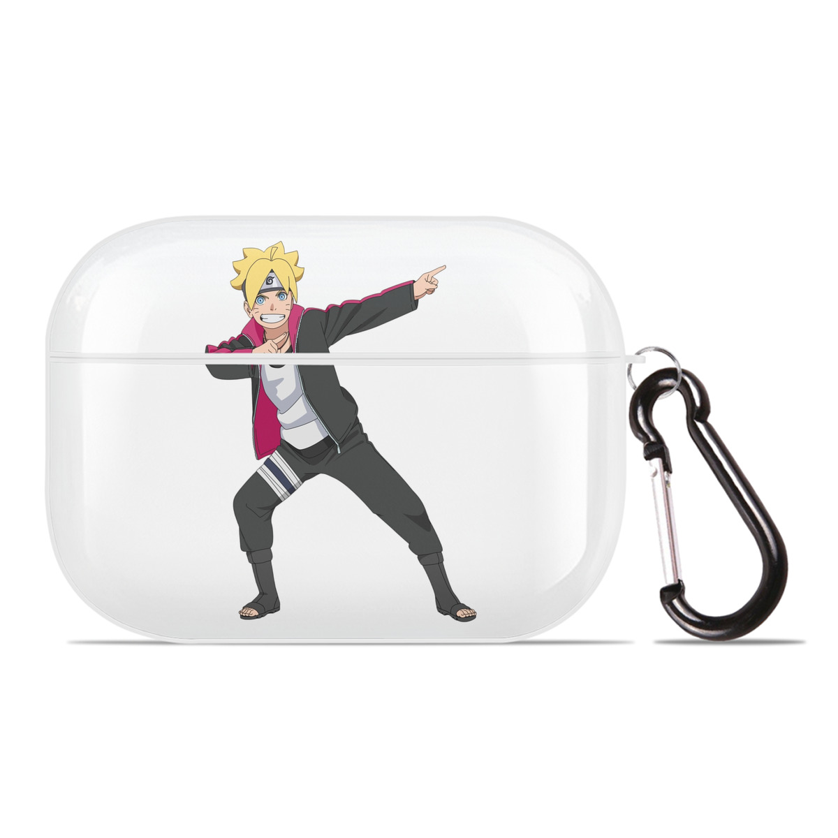 （画像用） NARUTO -ナルト- うずまき ボルト Uzumaki Boruto 【AirPods Pro用】ハードシェル保護ケース 耐衝撃・防指紋・カラビナ付き商品仕様