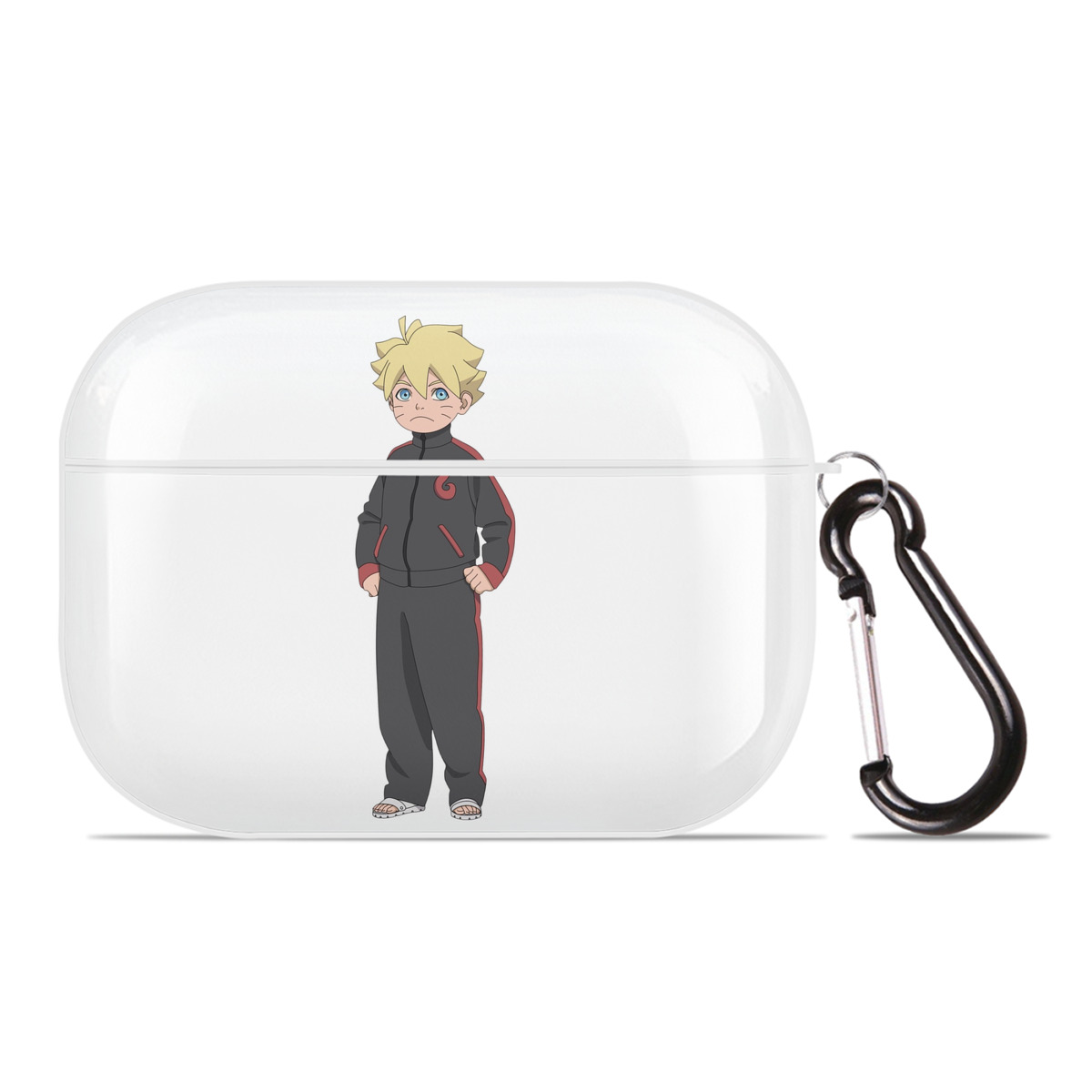 （画像用） NARUTO -ナルト- うずまき ボルト Uzumaki Boruto 【AirPods Pro用】ハードシェル保護ケース 耐衝撃・防指紋・カラビナ付き商品仕様