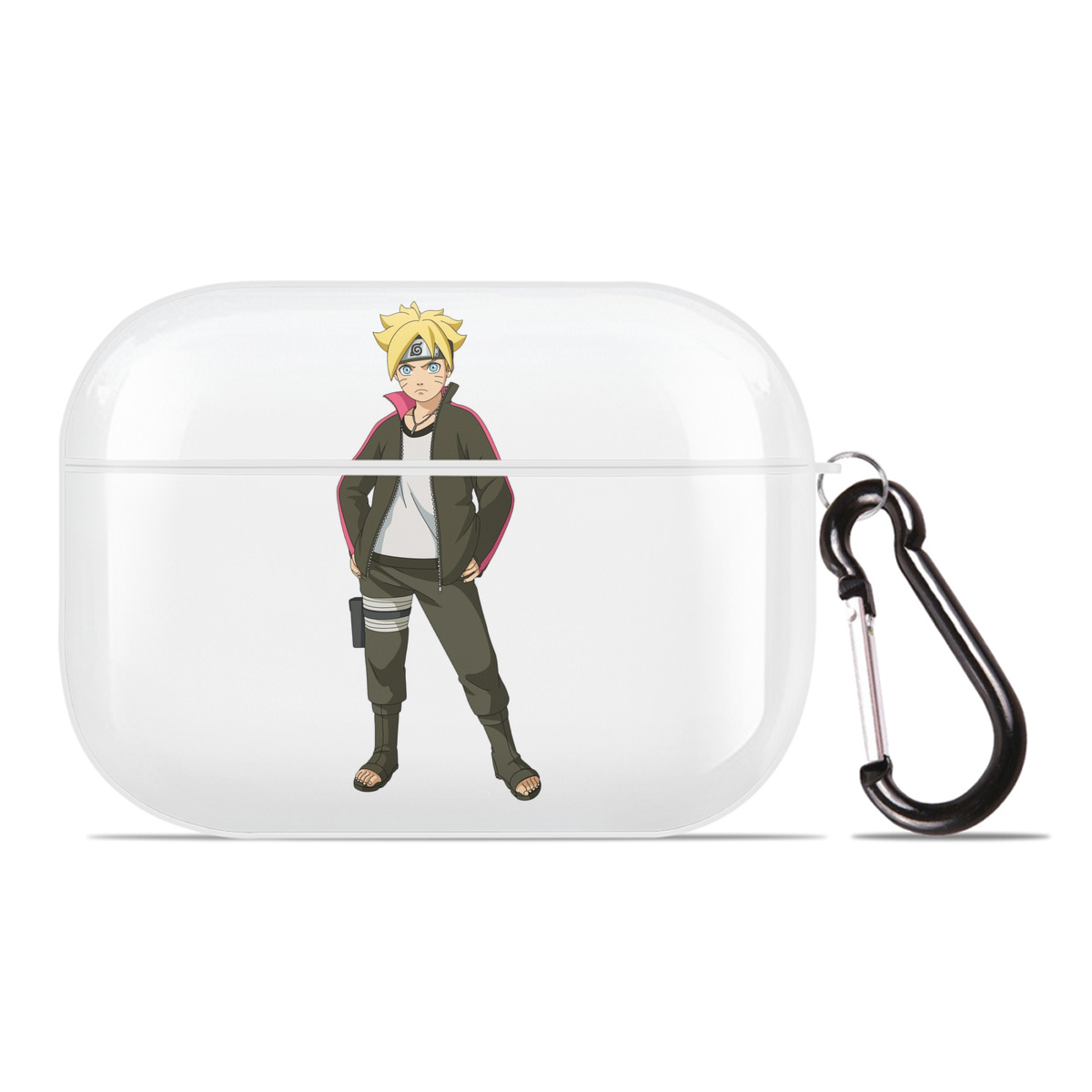 （画像用） NARUTO -ナルト- うずまき ボルト Uzumaki Boruto 【AirPods Pro用】ハードシェル保護ケース 耐衝撃・防指紋・カラビナ付き商品仕様