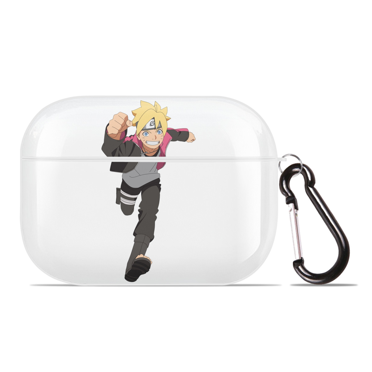 （画像用） NARUTO -ナルト- うずまき ボルト Uzumaki Boruto 【AirPods Pro用】ハードシェル保護ケース 耐衝撃・防指紋・カラビナ付き商品仕様