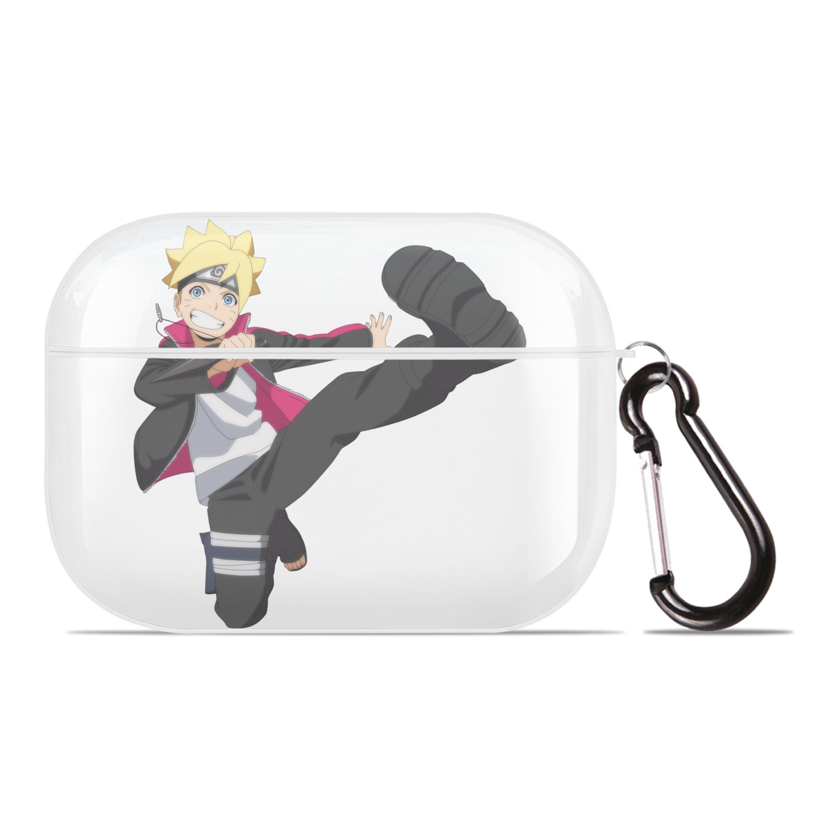 （画像用） NARUTO -ナルト- うずまき ボルト Uzumaki Boruto 【AirPods Pro用】ハードシェル保護ケース 耐衝撃・防指紋・カラビナ付き商品仕様
