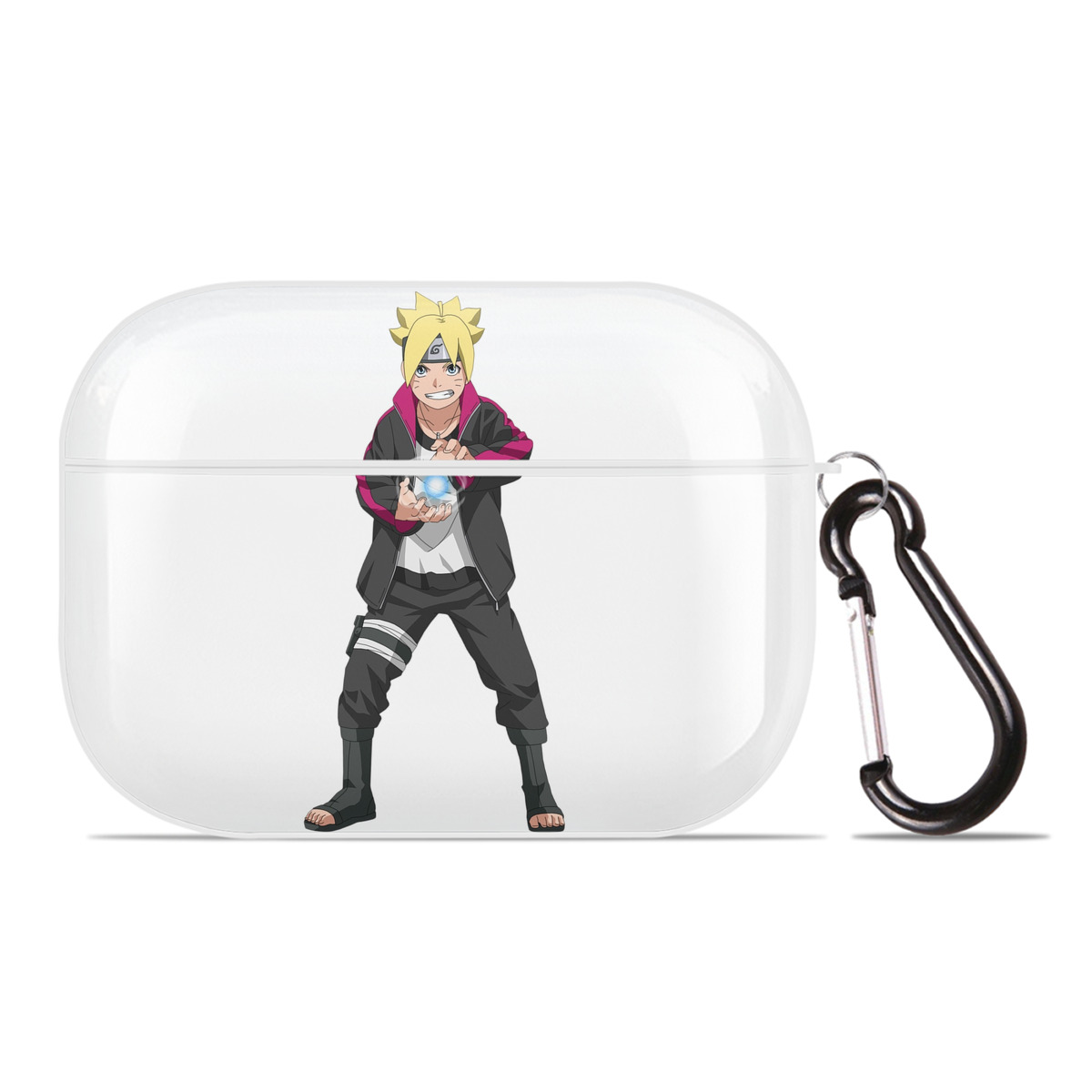 （画像用） NARUTO -ナルト- うずまき ボルト Uzumaki Boruto 【AirPods Pro用】ハードシェル保護ケース 耐衝撃・防指紋・カラビナ付き商品仕様