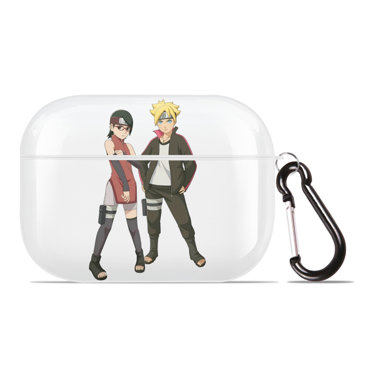 （画像用） NARUTO -ナルト- うずまき ボルト Uzumaki Boruto 【AirPods Pro用】ハードシェル保護ケース 耐衝撃・防指紋・カラビナ付き商品仕様