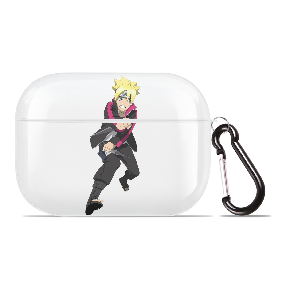 （画像用） NARUTO -ナルト- うずまき ボルト Uzumaki Boruto 【AirPods Pro用】ハードシェル保護ケース 耐衝撃・防指紋・カラビナ付き商品仕様