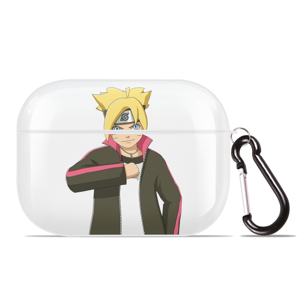 （画像用） NARUTO -ナルト- うずまき ボルト Uzumaki Boruto 【AirPods Pro用】ハードシェル保護ケース 耐衝撃・防指紋・カラビナ付き商品仕様