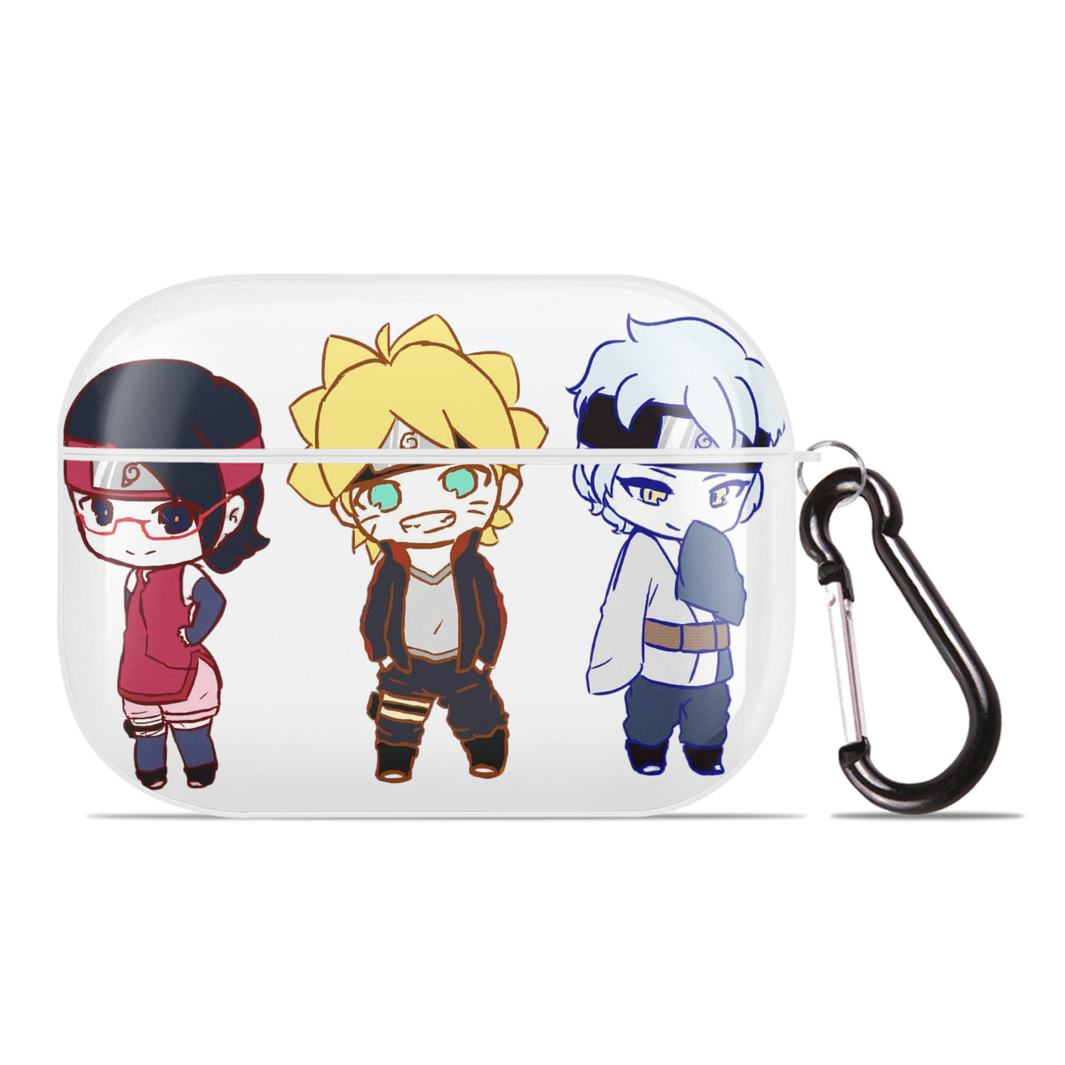 （画像用） NARUTO -ナルト- うずまき ボルト Uzumaki Boruto 【AirPods Pro用】ハードシェル保護ケース 耐衝撃・防指紋・カラビナ付き商品仕様
