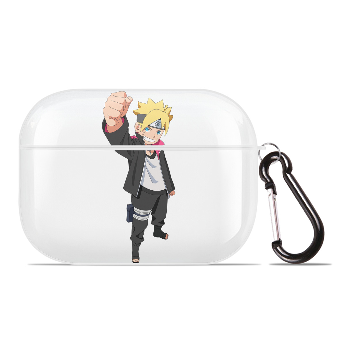 （画像用） NARUTO -ナルト- うずまき ボルト Uzumaki Boruto 【AirPods Pro用】ハードシェル保護ケース 耐衝撃・防指紋・カラビナ付き商品仕様