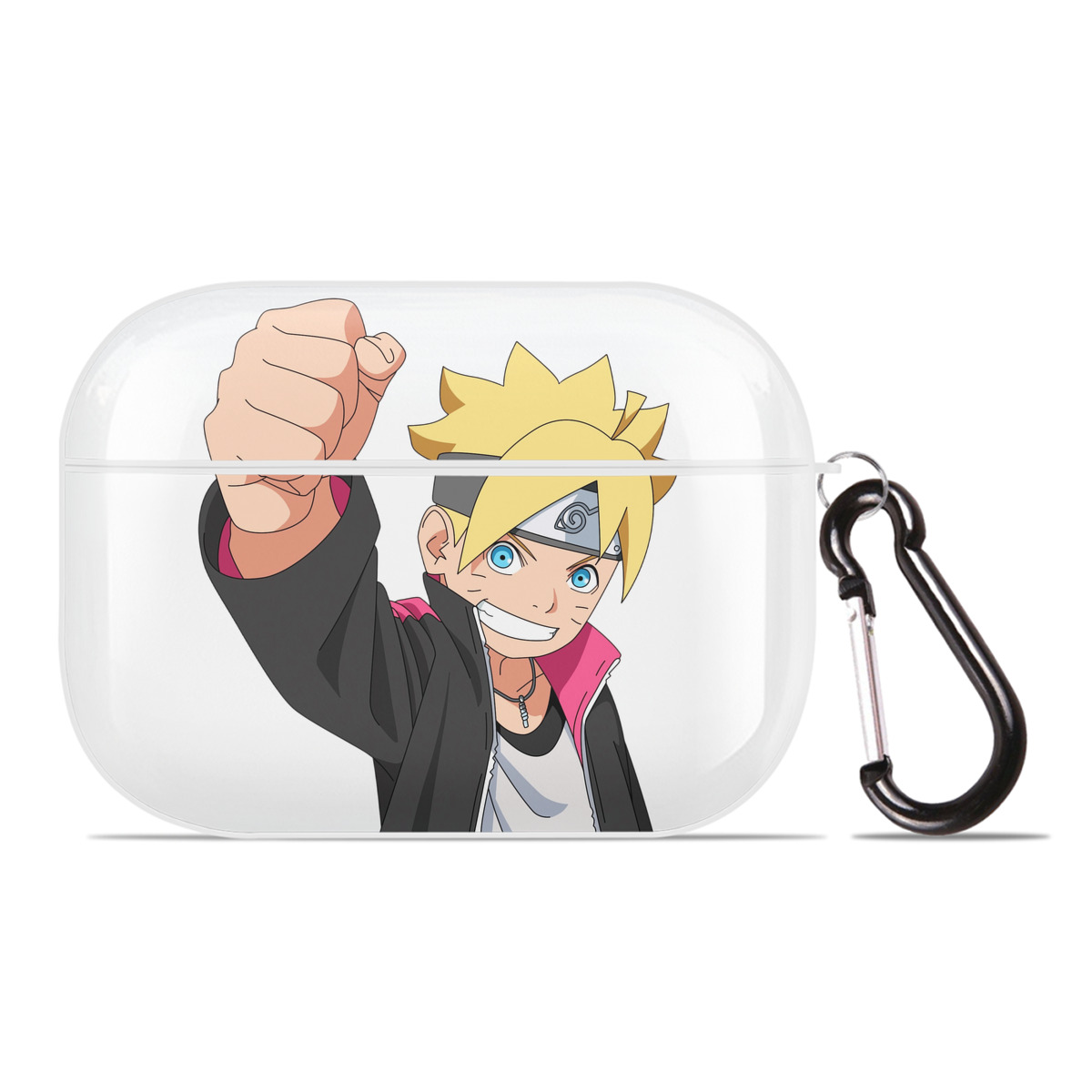 （画像用） NARUTO -ナルト- うずまき ボルト Uzumaki Boruto 【AirPods Pro用】ハードシェル保護ケース 耐衝撃・防指紋・カラビナ付き商品仕様