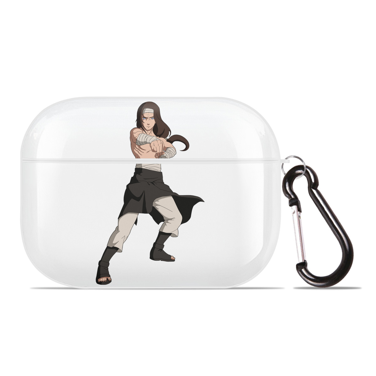 （画像用） NARUTO -ナルト- 日向ネジ Hyūga Neji 【AirPods Pro用】ハードシェル保護ケース 耐衝撃・防指紋・カラビナ付き商品仕様