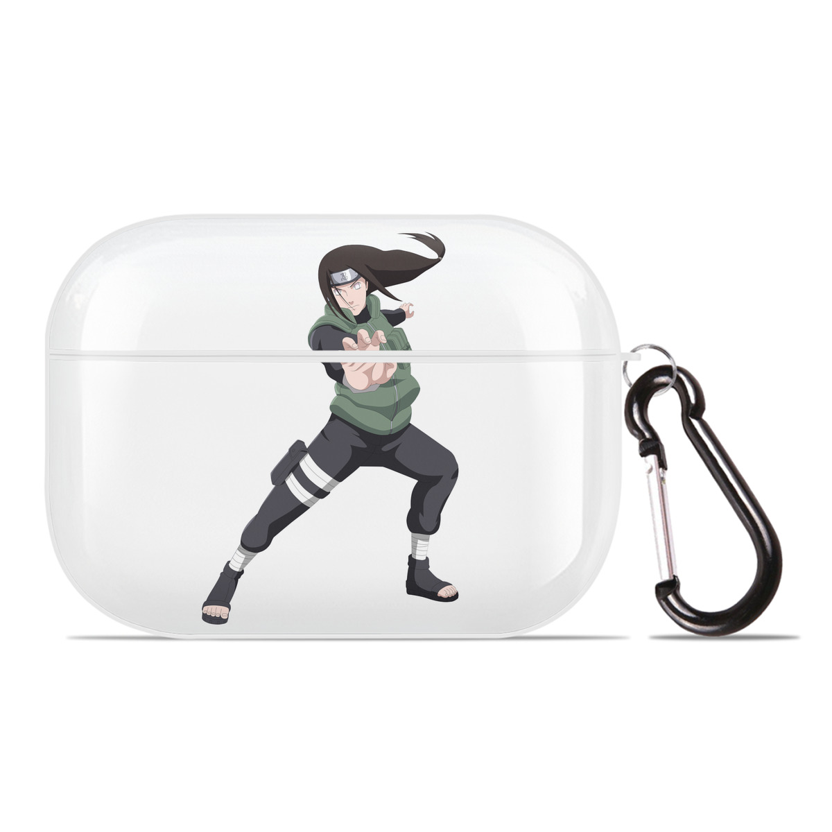 （画像用） NARUTO -ナルト- 日向ネジ Hyūga Neji 【AirPods Pro用】ハードシェル保護ケース 耐衝撃・防指紋・カラビナ付き商品仕様