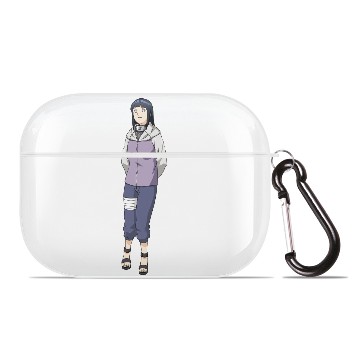 （画像用） NARUTO -ナルト- 日向ヒナタ Hyūga Hinata 【AirPods Pro用】ハードシェル保護ケース 耐衝撃・防指紋・カラビナ付き商品仕様