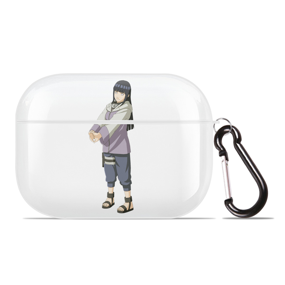 （画像用） NARUTO -ナルト- 日向ヒナタ Hyūga Hinata 【AirPods Pro用】ハードシェル保護ケース 耐衝撃・防指紋・カラビナ付き商品仕様