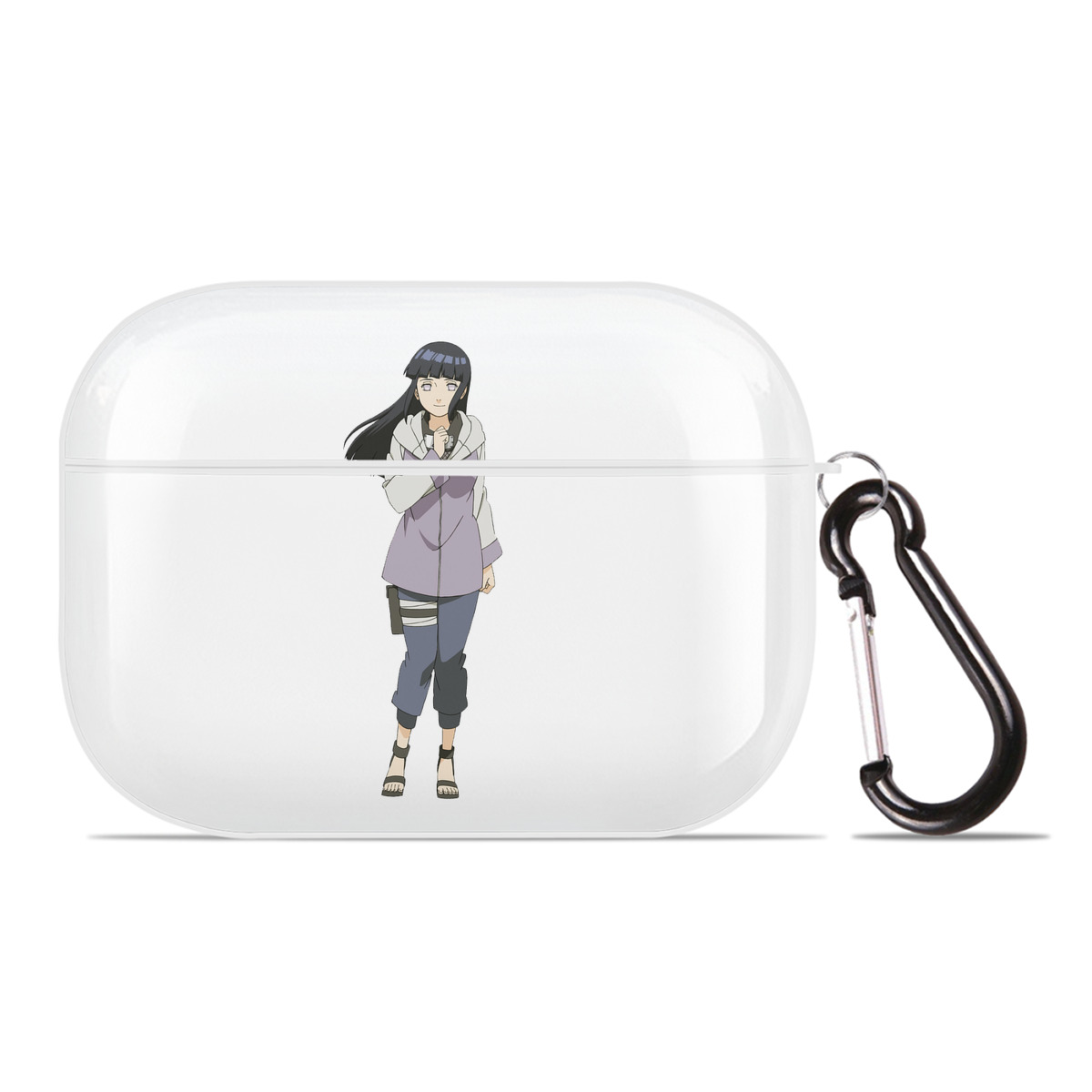 （画像用） NARUTO -ナルト- 日向ヒナタ Hyūga Hinata 【AirPods Pro用】ハードシェル保護ケース 耐衝撃・防指紋・カラビナ付き商品仕様