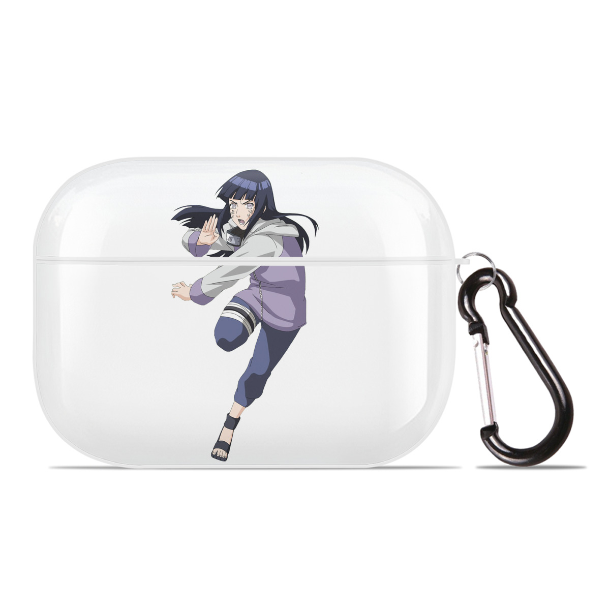 （画像用） NARUTO -ナルト- 日向ヒナタ Hyūga Hinata 【AirPods Pro用】ハードシェル保護ケース 耐衝撃・防指紋・カラビナ付き商品仕様