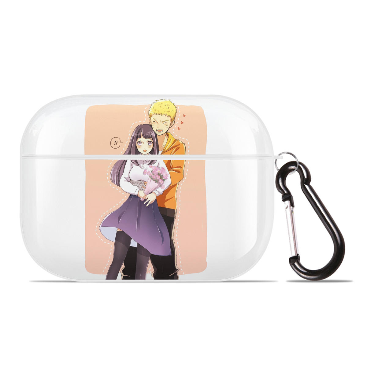 （画像用） NARUTO -ナルト- 日向ヒナタ Hyūga Hinata 【AirPods Pro用】ハードシェル保護ケース 耐衝撃・防指紋・カラビナ付き商品仕様