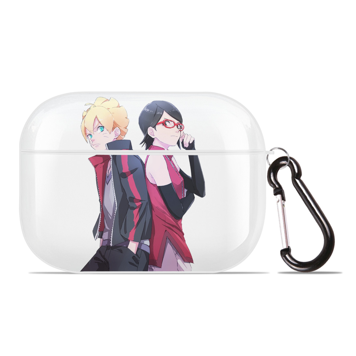 （画像用） NARUTO -ナルト- うちは サラダ Uchiha Sarada 【AirPods Pro用】ハードシェル保護ケース 耐衝撃・防指紋・カラビナ付き商品仕様