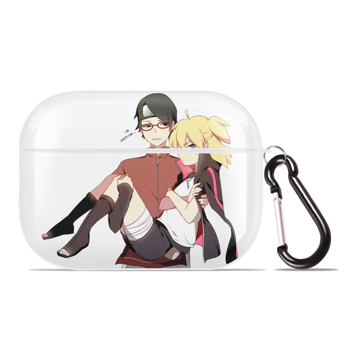（画像用） NARUTO -ナルト- うちは サラダ Uchiha Sarada 【AirPods Pro用】ハードシェル保護ケース 耐衝撃・防指紋・カラビナ付き商品仕様