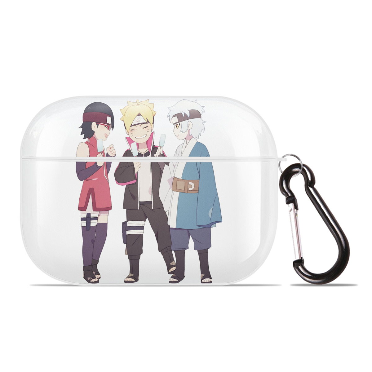 （画像用） NARUTO -ナルト- うちは サラダ Uchiha Sarada 【AirPods Pro用】ハードシェル保護ケース 耐衝撃・防指紋・カラビナ付き商品仕様