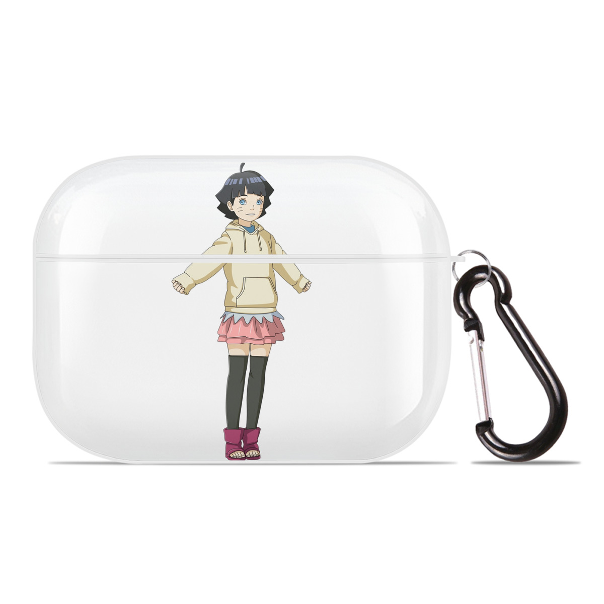 （画像用） NARUTO -ナルト- うずまき ヒマワリ Uzumaki Himawari 【AirPods Pro用】ハードシェル保護ケース 耐衝撃・防指紋・カラビナ付き商品仕様