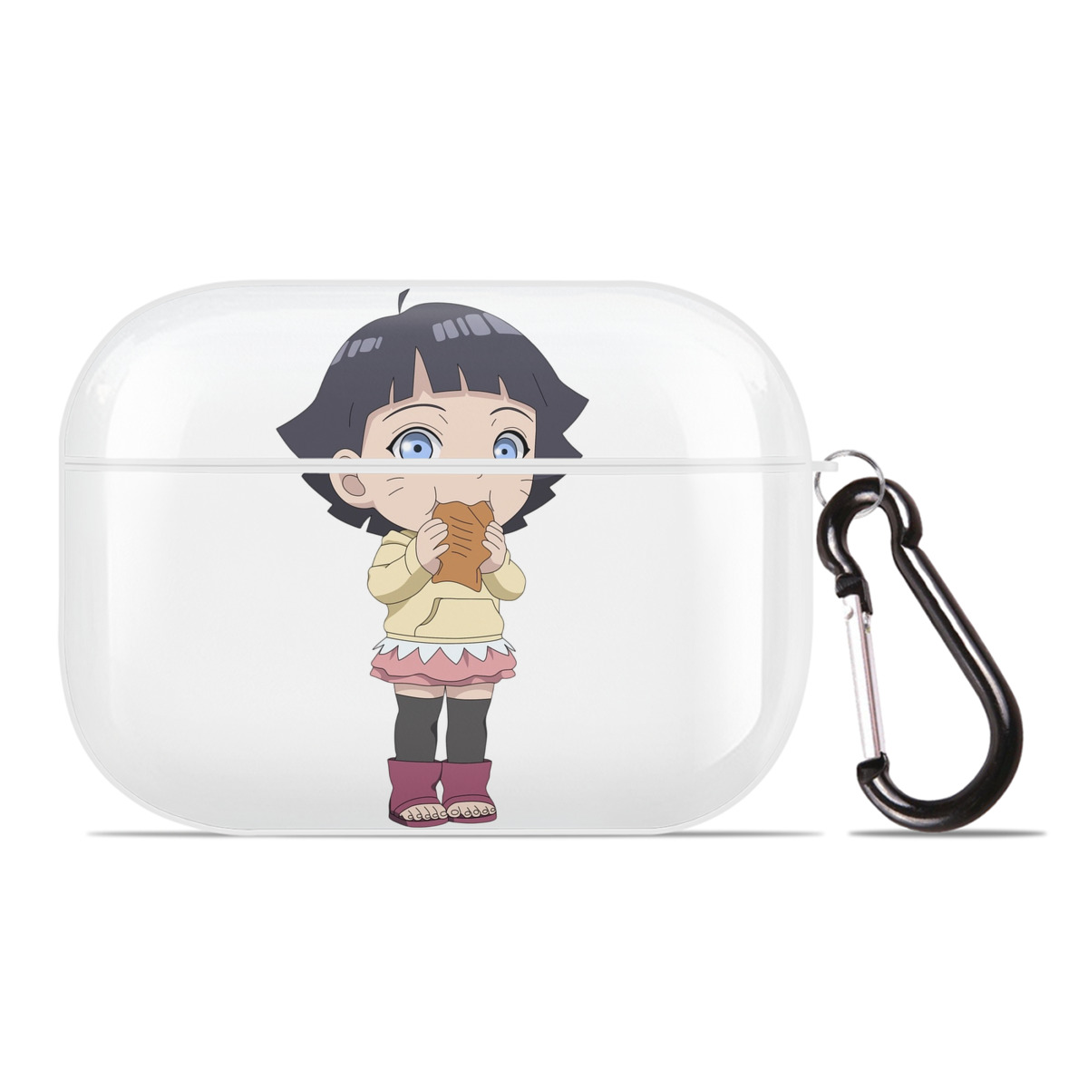 （画像用） NARUTO -ナルト- うずまき ヒマワリ Uzumaki Himawari 【AirPods Pro用】ハードシェル保護ケース 耐衝撃・防指紋・カラビナ付き商品仕様